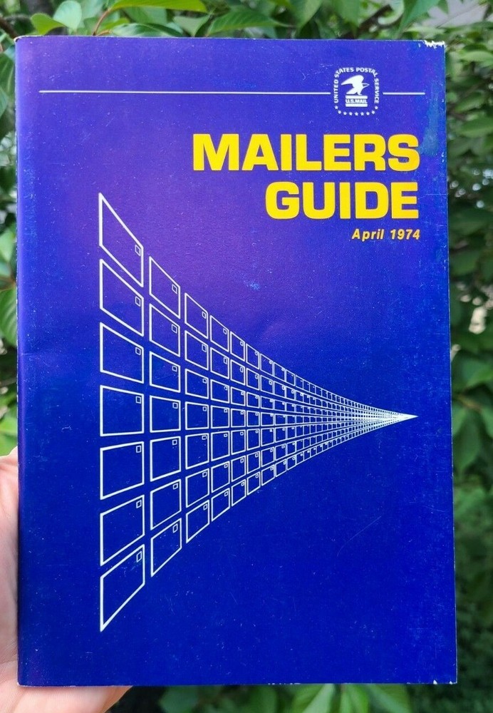 United States Postal Service – Mailers Guide April 1974 – Good, Original