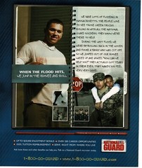 2008 National Guard Recruiting Enlistment Flood Rescue Vintage Print Ad