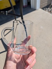 United States Postal Service Us Mail Employee Award Clear Mug Glass Lot Of 2