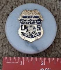 C.I.D. Department of the Treasury Special Agent Paperweight