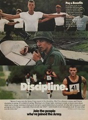 1977 Army Recruiting Print Ad with Original Mail In Booklet Request Card