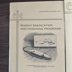1960s Rat Rodent Disease Germ Control CDC Atlanta Brochures Rare Historical Lot