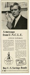 1968 Buy U.S. Savings Bonds U.N.C.L.E. Illya Kuryakin David McCallum Vintage Ad