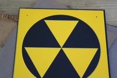 MINT FROM ORIG. BOX~50’s FALLOUT BOMB SHELTER Old Cold War Government Metal Sign