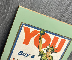 YOU Buy a Liberty BOND Lest I Perish! WWI USA Government Collectors Plaque