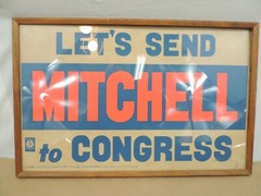 VINTAGE LET’S SEND MITCHELL TO CONGRESS LSMTC ST. PAUL UNION LABEL ELECTION