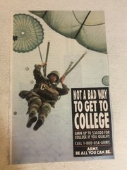 United States Army 1990s Vintage Print Ad Advertisement pa43