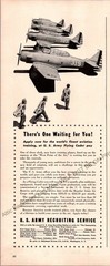 US Army Recruiting Print Ad 1941 Vintage Ephemera Wall Art Decor