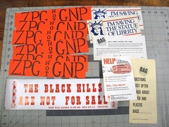vtg 1960s – 90s protest punk Zines stickers newspapers archive of 99 pcs