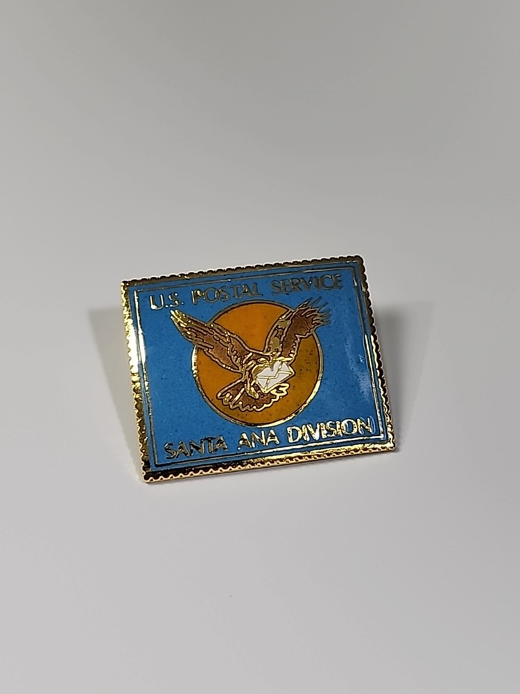 US Postal Service Santa Ana Division Lapel Pin California Eagle Delivers Letter