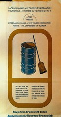 Keep New Brunswick Canada Clean Unused Litter Bag 1970s