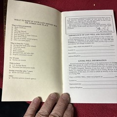 Political Ad Jeffrey Picolla Pennsylvania Personal Estate Inventory Booklet