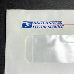 Vtg USPS Envelope First-Class Mail Window Postage United States Postal Service
