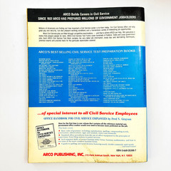 1984 USPS Postal Service Office Clerk/Carrier ARCO Civil Service Test Tutor Book