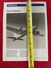Vintage 1997 USAF Print Ad Boeing Modified B-17 Magazine Article Pg