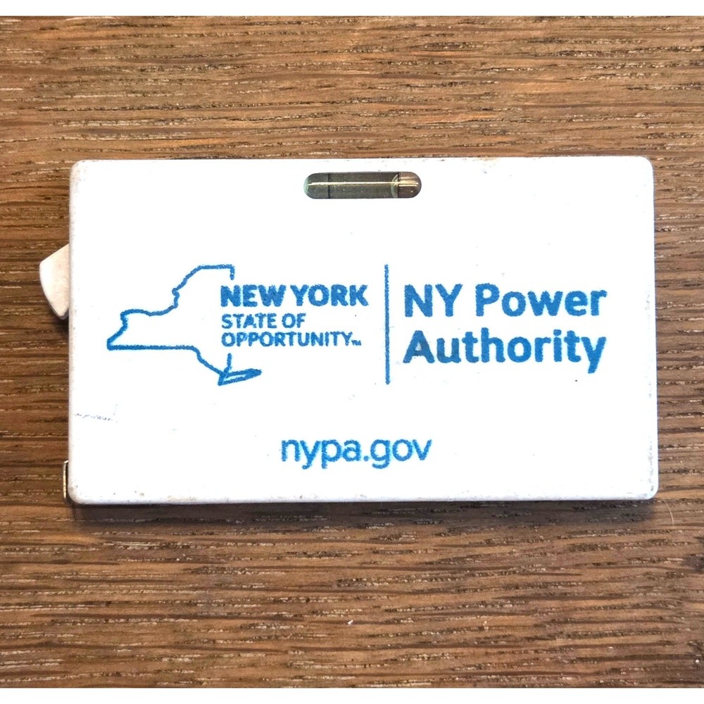 NY Power Authority Advertising Item Vintage Pocket Ruler and Level New York