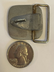United States Post Office US Mail 1.25″ Square Belt Buckle w Standing Eagle Logo