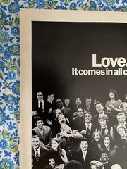 Vintage 1970 National Urban Coalition Print Ad LOVE IT COMES IN ALL COLORS