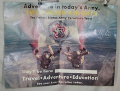 Vintage U.S. Army Golden Knights Parachute Team recruiting poster 1976