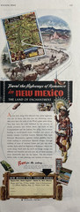 1952 New Mexico State Tourist Bureau Land Enchantment Highways VTG Print Ad