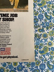 Vintage 1987 Army National Guard Recruitment Print Ad