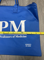APM Association of Professors of Medicine Blue Zippered Tote Bag – Medical Promo