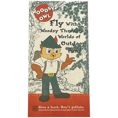 Vintage Woodsy Owl Give A Hoot Don’t Pollute Brochure USDA Ad Campaign 1997