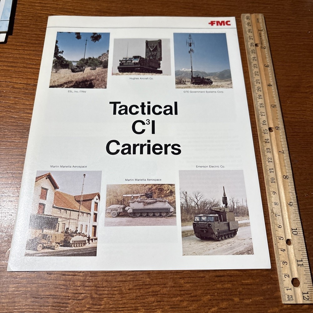 VTG FMC Bradley Fighting Vehicles FVS Carrier M113 Military Vehicle Brochure