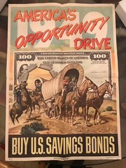 RARE VINTAGE 1949 America’s Opportunity Drive – Buy U.S. Savings Bond Ad Poster