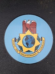 Supply And Maintenance Command Round Aluminum Sign