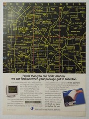 1993 UNITED STATES POSTAL SERVICE Express Mail Computer Tracking Magazine Ad
