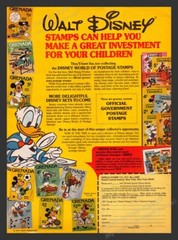 Walt Disney Official Government Postage Stamps 1980s Print Advertisement Ad 1980