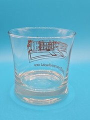 Vintage Rare Whiskey Glass All Saints Episcopal Hospital 1906 Fort Worth TX
