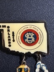 National Association of Postal Supervisors NAPS 2010 Okc Branch 80 Oklahoma Pin