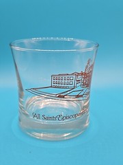 Vintage Rare Whiskey Glass All Saints Episcopal Hospital 1906 Fort Worth TX