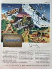 1946 U.S. Army Recruiting Service Soldier Most Versatile Infantry VTG Print Ad