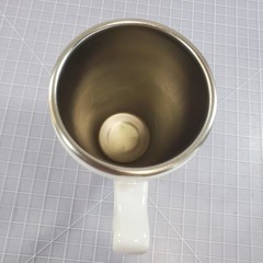 CIA Central Intelligence Agency Porcelain Stainless Sreel Coffee Cup w Lid
