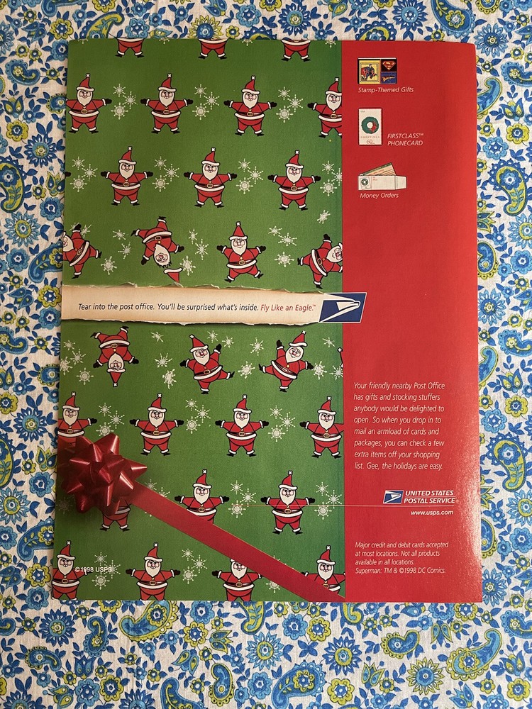 Vintage 1998 USPS United States Postal Service Print Ad