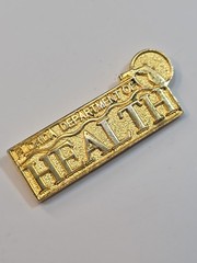 Florida Department of Health Lapel Pin Gold Color
