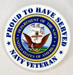 Veteran Proud To Have Served Department of Navy United States 2.5″ Pin Pinback