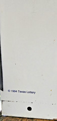 Texas Lottery Double Sided 26.75 X 35.75 Sign 1994