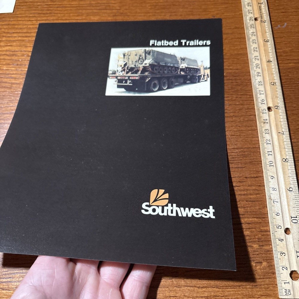 VTG Southwest Truck Body Co Flatbed Trailers M872 M871 Military Vehicle Brochure