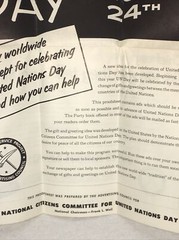 Rare 1952 United Nations Day Proof Sheet By The Advertising Council Frank W Weil