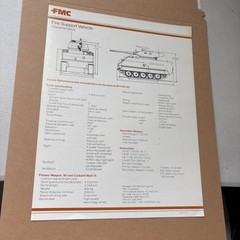 VTG FMC FSV Fire Support Vehicle M113 w 90MM Cannon Military Vehicle Brochure