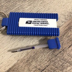 USPS United States Postal Service Plastic Keychain / Pen (Dry Ink)