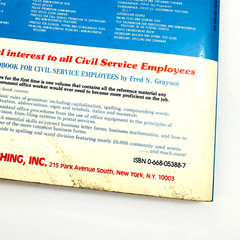 1984 USPS Postal Service Office Clerk/Carrier ARCO Civil Service Test Tutor Book