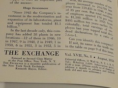 1956 The Exchange – The New York Stock Exchange Magazine/Booklet