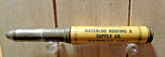 Vintage Celluloid Bullet Pencil – Waterloo Roofing & Supply – Waterloo, Iowa