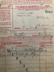 Antique IRS Treasury Department Paper Form 1920 for Opium Cocoa Leaves Sheet