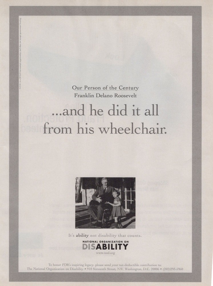 ’99 Person Of The Century Franklin D. Roosevelt & He Did It From His Wheelchair